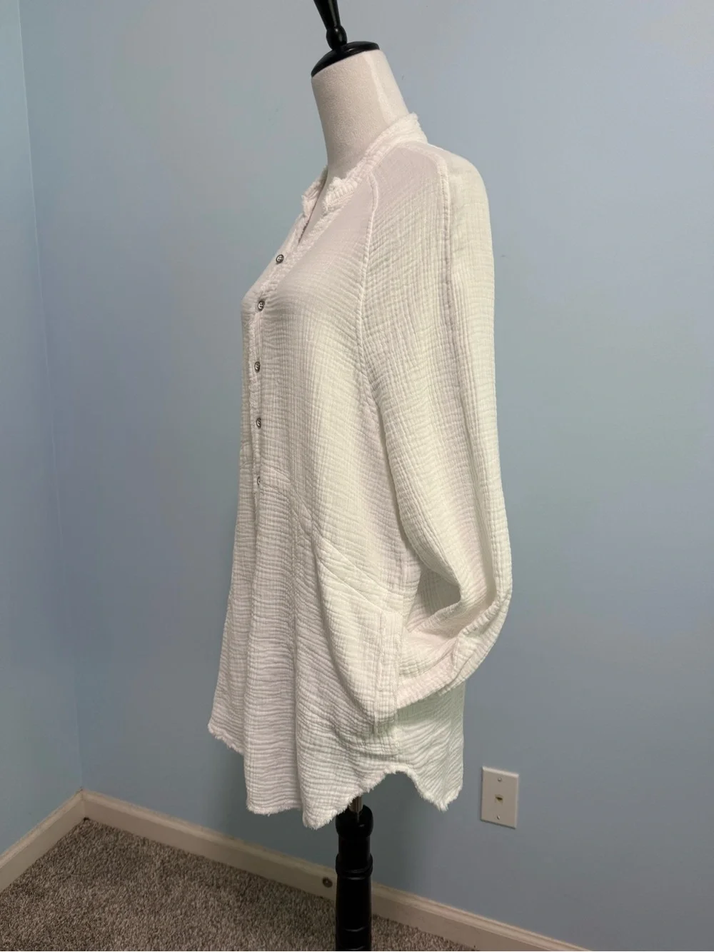 Free People We The Free Women’s Daydream Tunic w/Pockets Boho 100% Cotton‎ Sz S